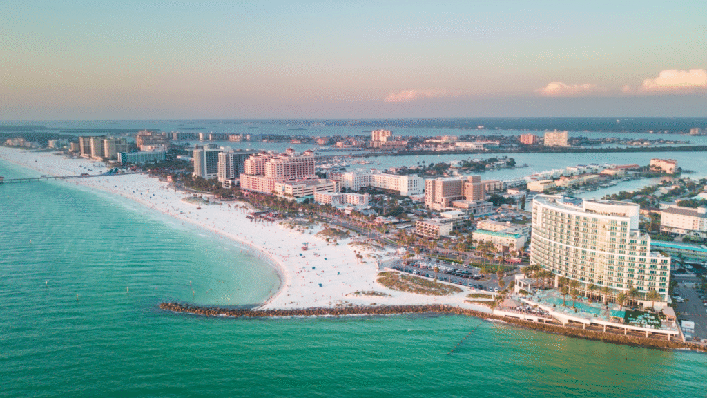 Clearwater Beach Coastline Image